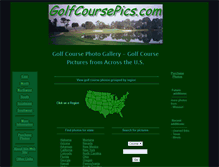Tablet Screenshot of golfcoursepics.com